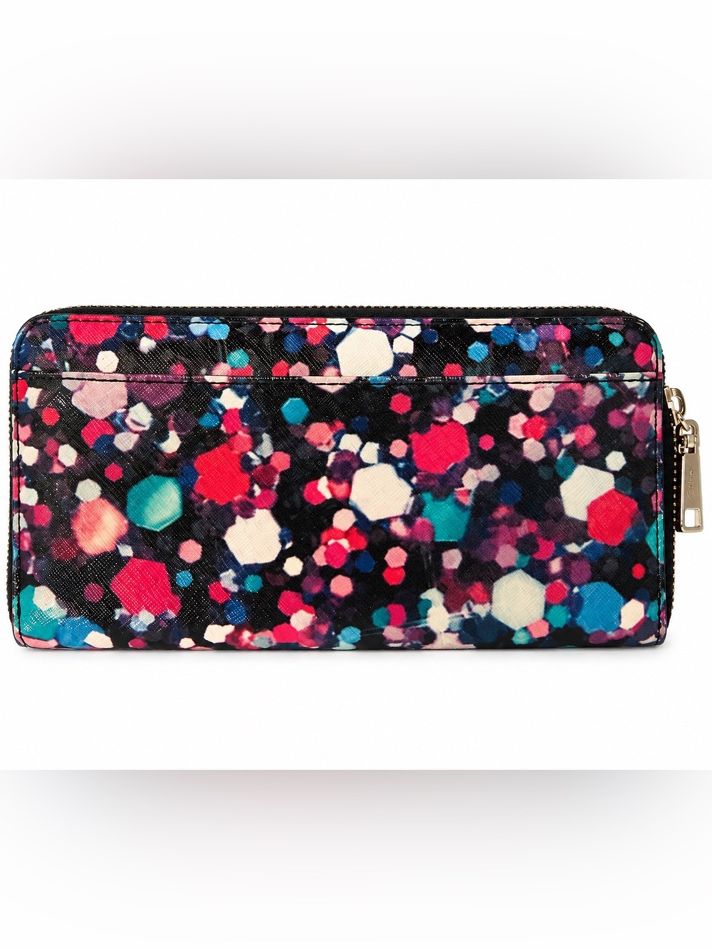 Storybook Kate Spade Black Confetti Zip Wallet - Picture 2 of 10